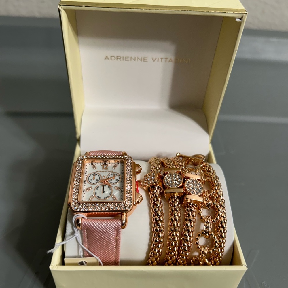 Brand New Adrienne Vittadini Watch & Bracelets